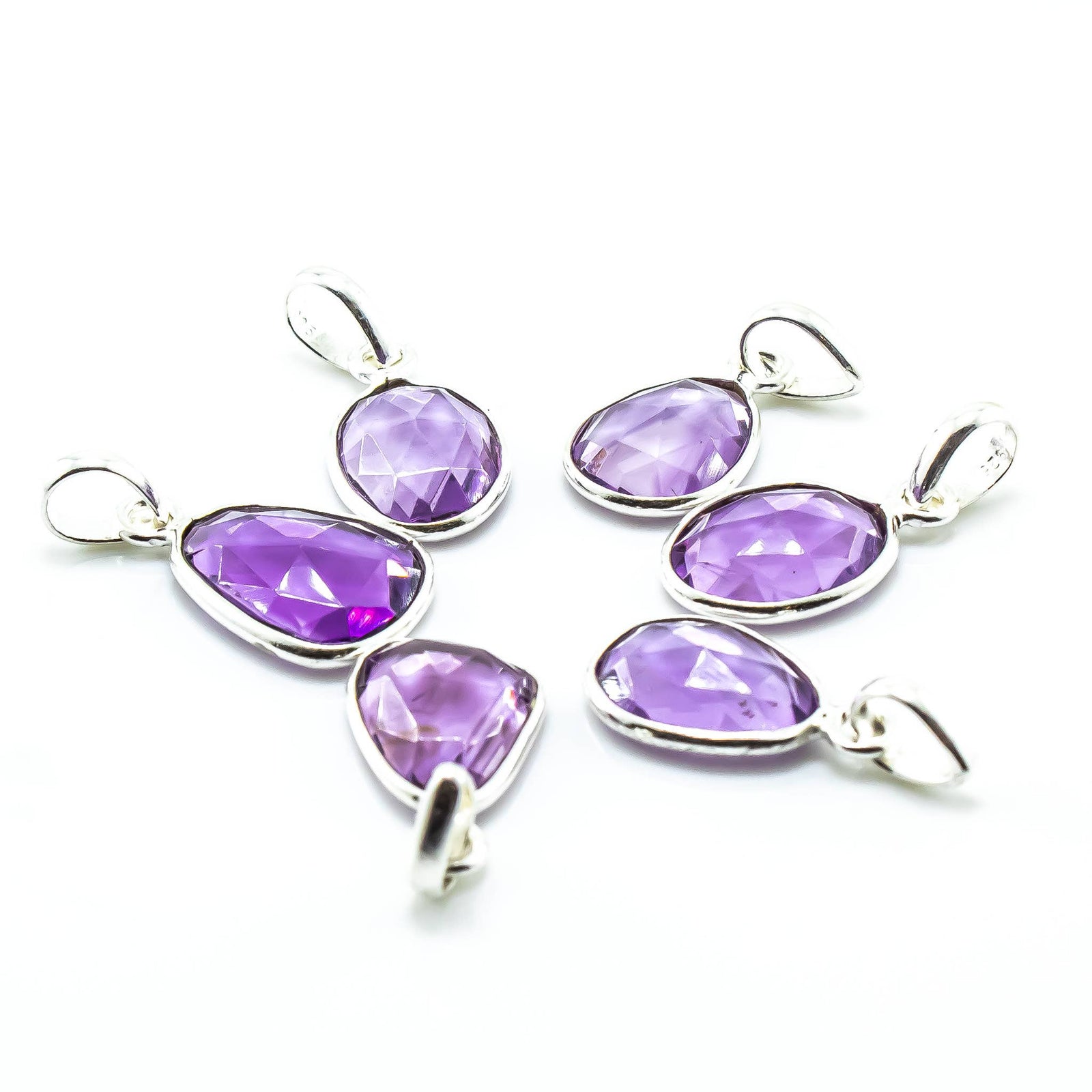Amethyst Gemstone Sterling Silver Pendant