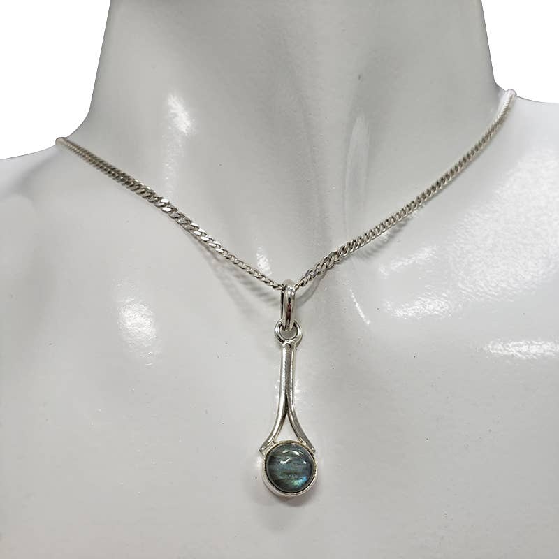 Labradorite Sterling Silver Pendant