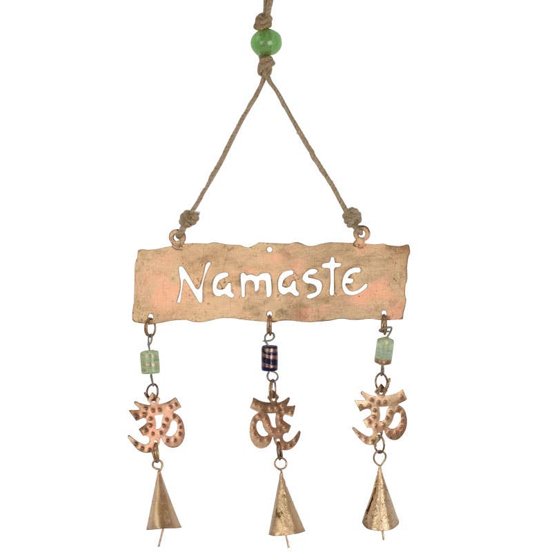 Recycled Metal Namaste Windchime