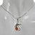 Amber Sterling Silver Umbrella Pendant