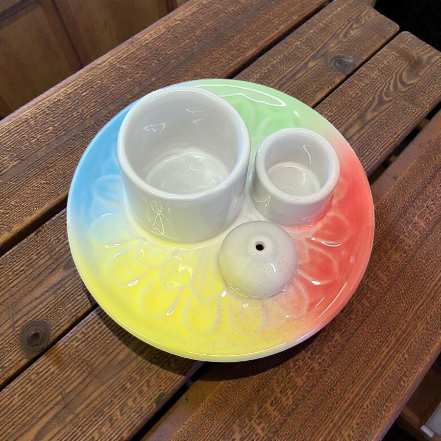 Sage, Incense, Palo Santo Ceramic Burner - Colorful