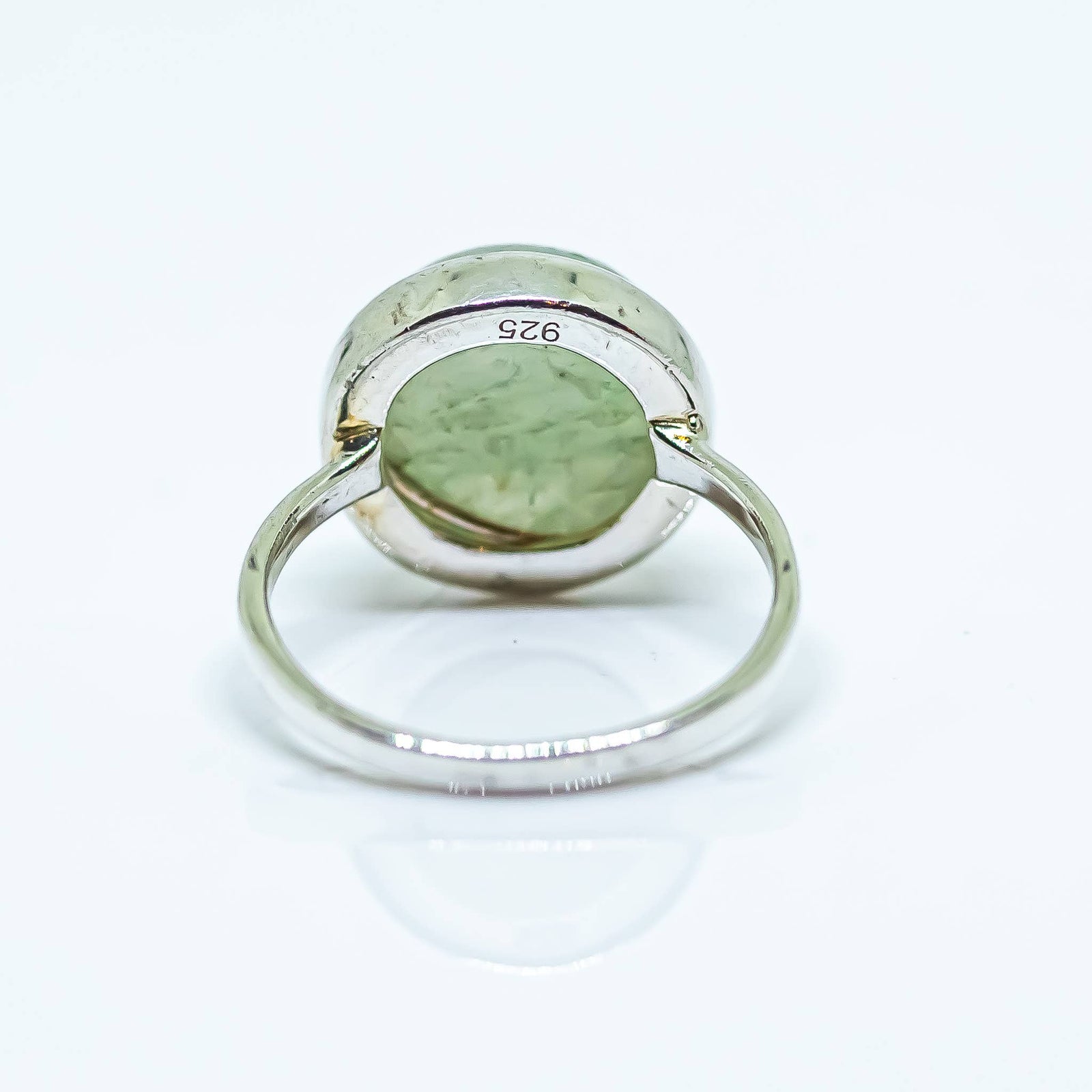 Green Aventurine Gemstone Ring Sterling Silver 925