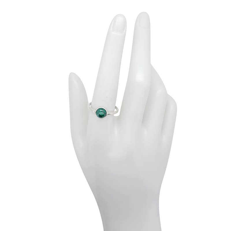 Malachite Sterling Silver Ring