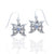 Sterling Silver Moon Celtic Rainbow Moonstone Earrings