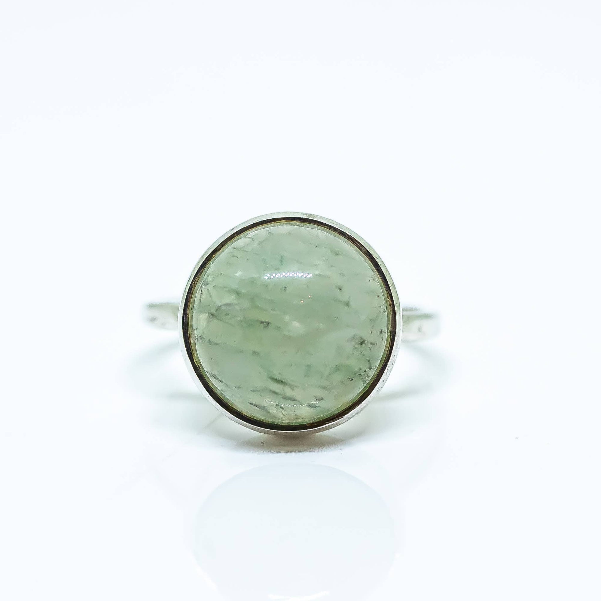 Green Aventurine Gemstone Ring Sterling Silver 925