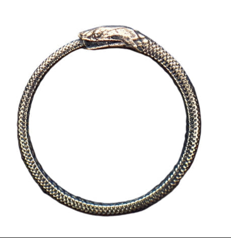 Ouroboros Snake Ring Sterling Silver