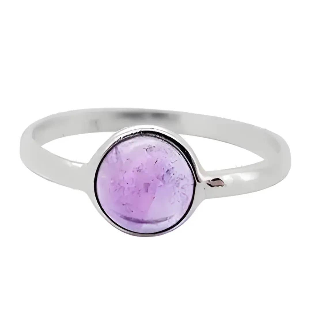 Amethyst Sterling Silver Ring
