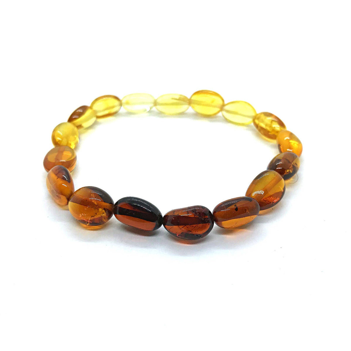 Multi-Color Amber Ombre Stretch Bracelet