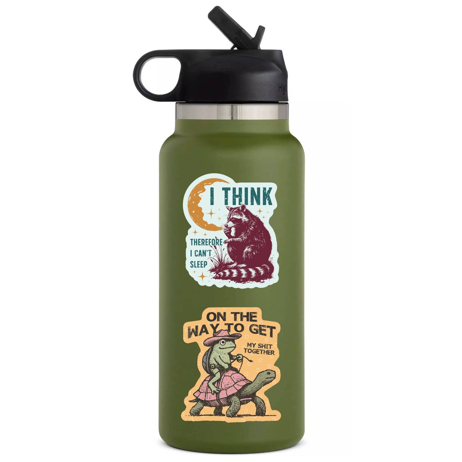 Raccoon Mental Health/Anxiety  Humor High Quality Vinyl Sticker