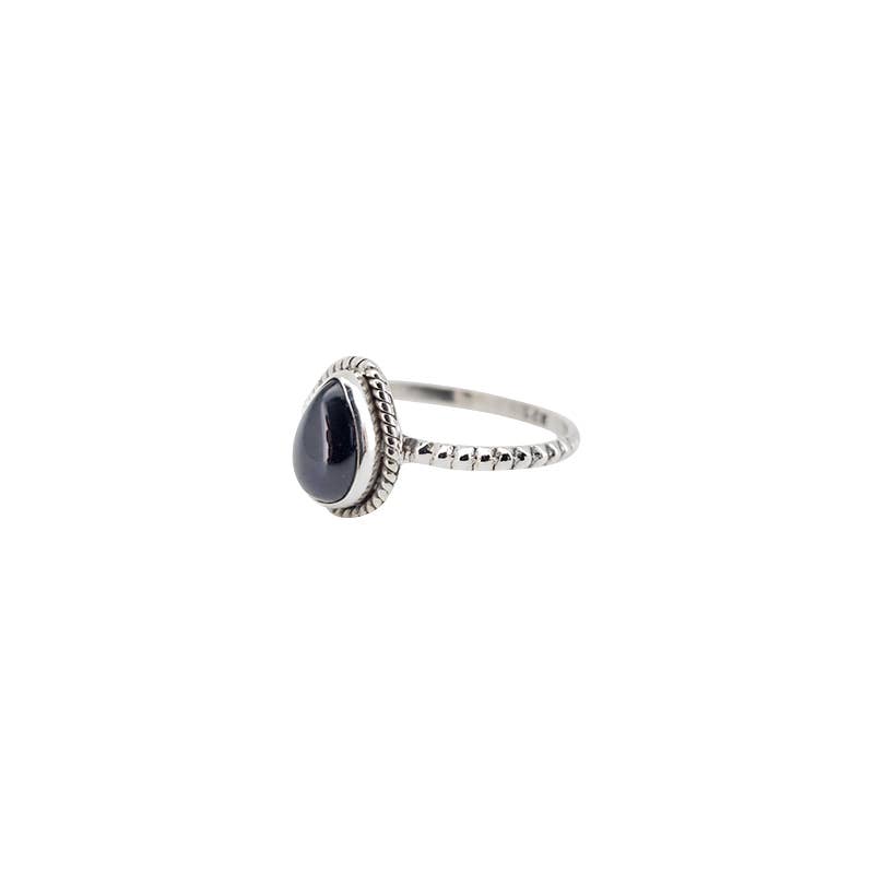 Black Onyx Sterling Silver Ring