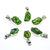 Green Tourmaline Freeform Sterling Silver Pendant