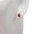Cognac Amber Sterling Silver Stud Earrings