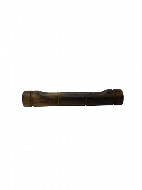 12" Wood Bamboo-shaped Incense Boat Burner