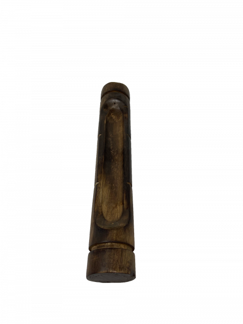 12" Wood Bamboo-shaped Incense Boat Burner