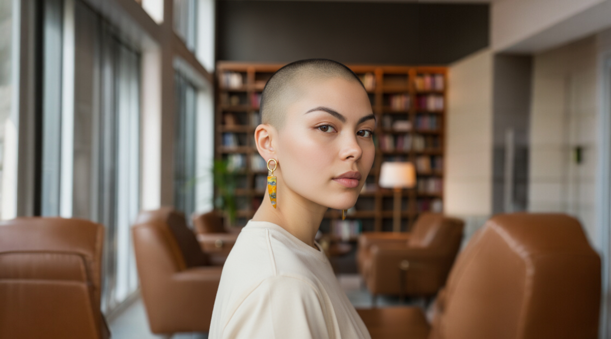 Bumblebee Jasper Alchemia Gold Earrings