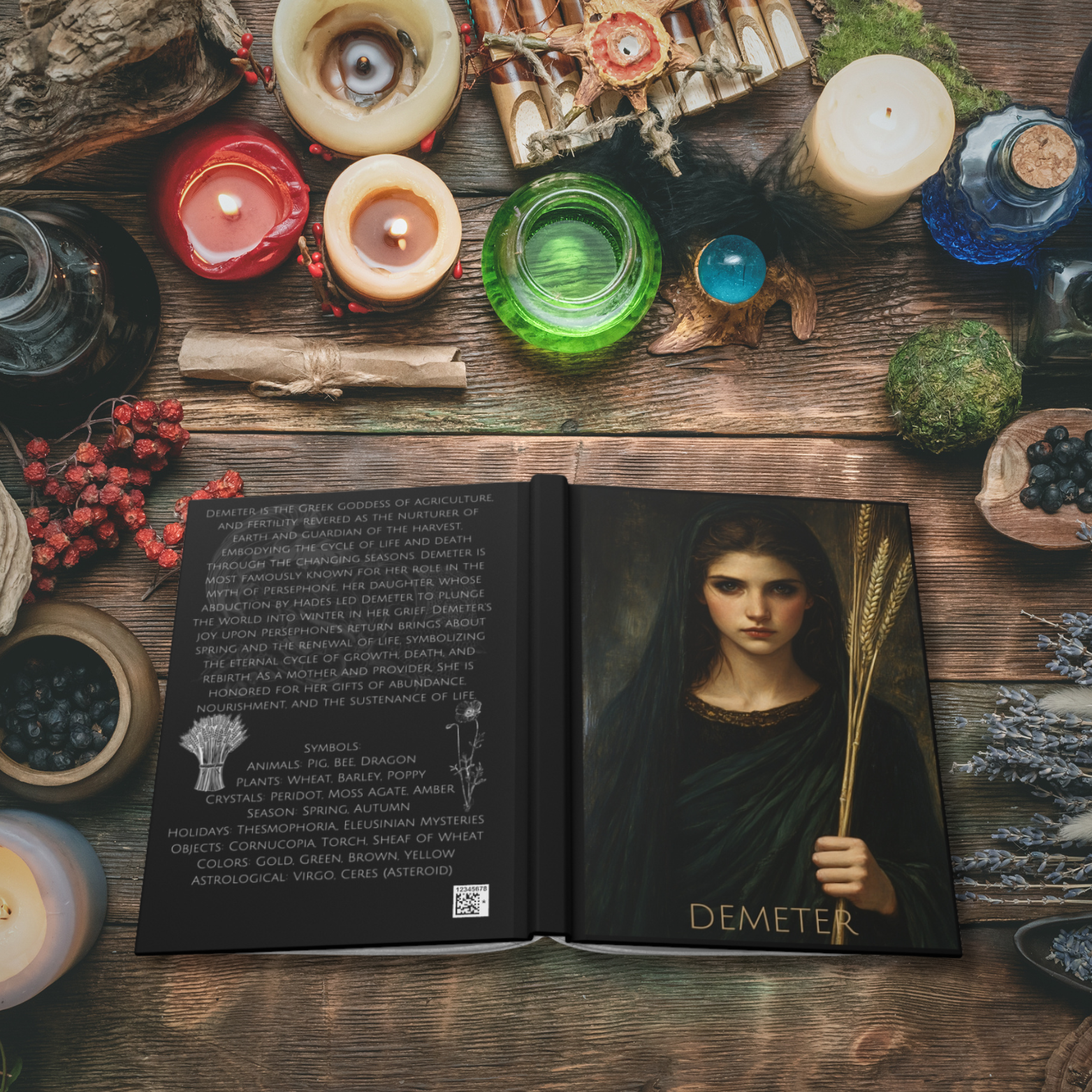 Demeter Goddess Hardcover Journal