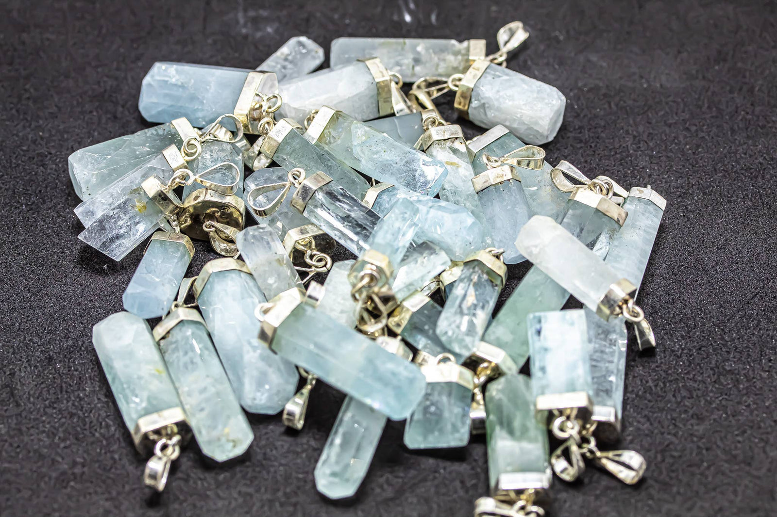 Aquamarine Pendant sterling silver 925