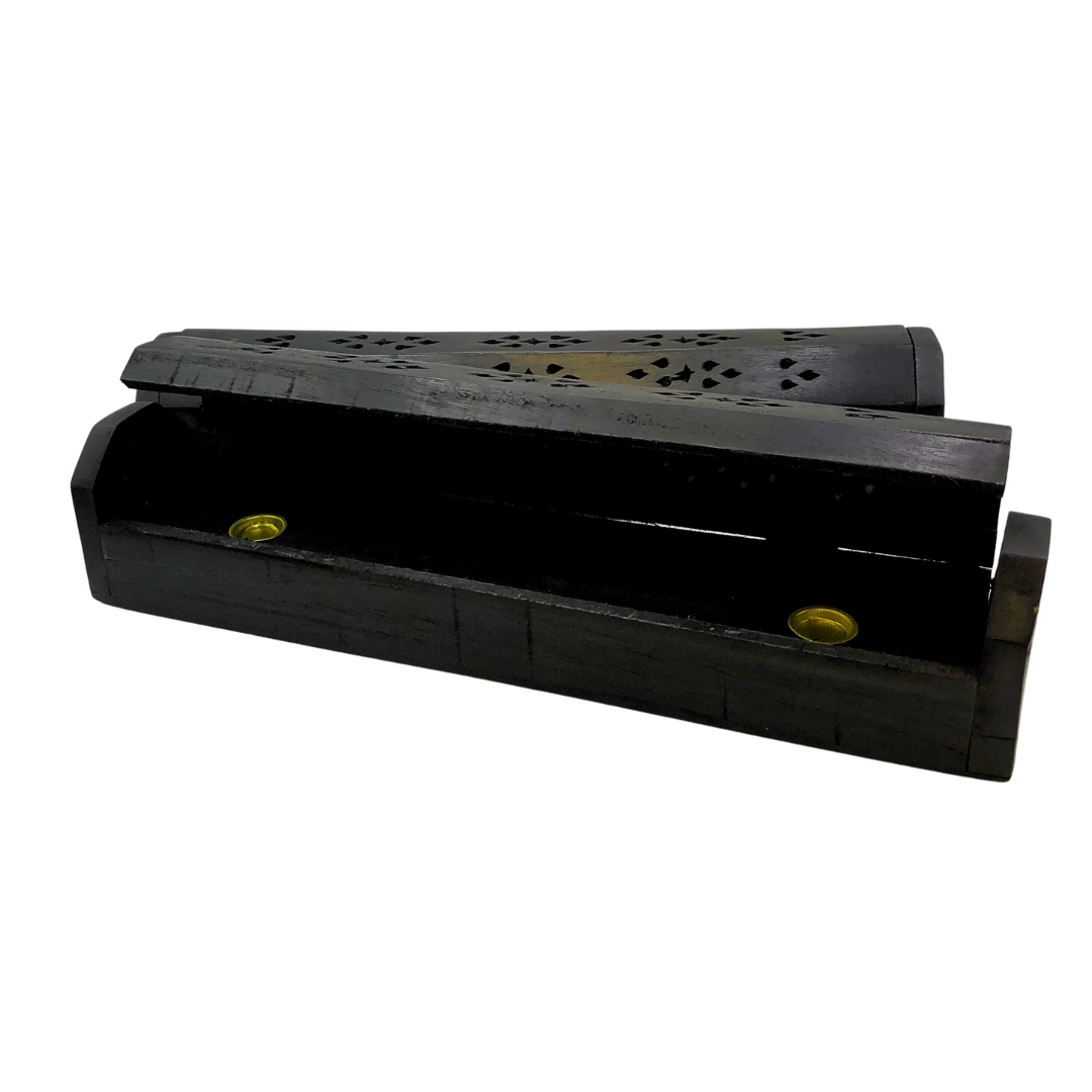Wooden Coffin Stick and Cone Incense Burners