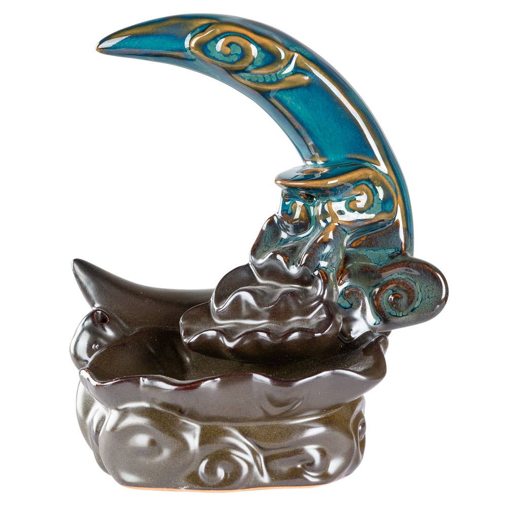 MOON WITH WATERFALL BACKFLOW CONE BURNER