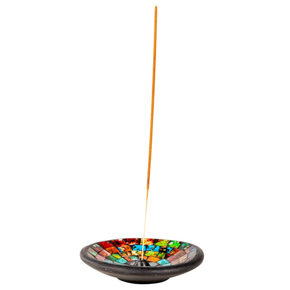 ASSORTED COLORS MOSAIC Incense Burner