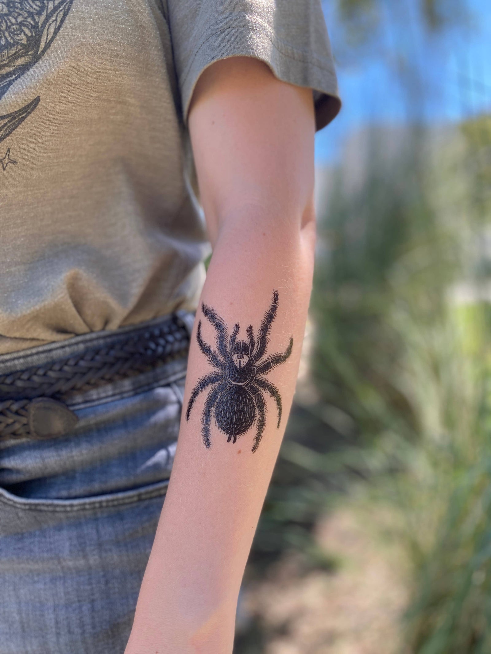 Tarantula Temporary Tattoo