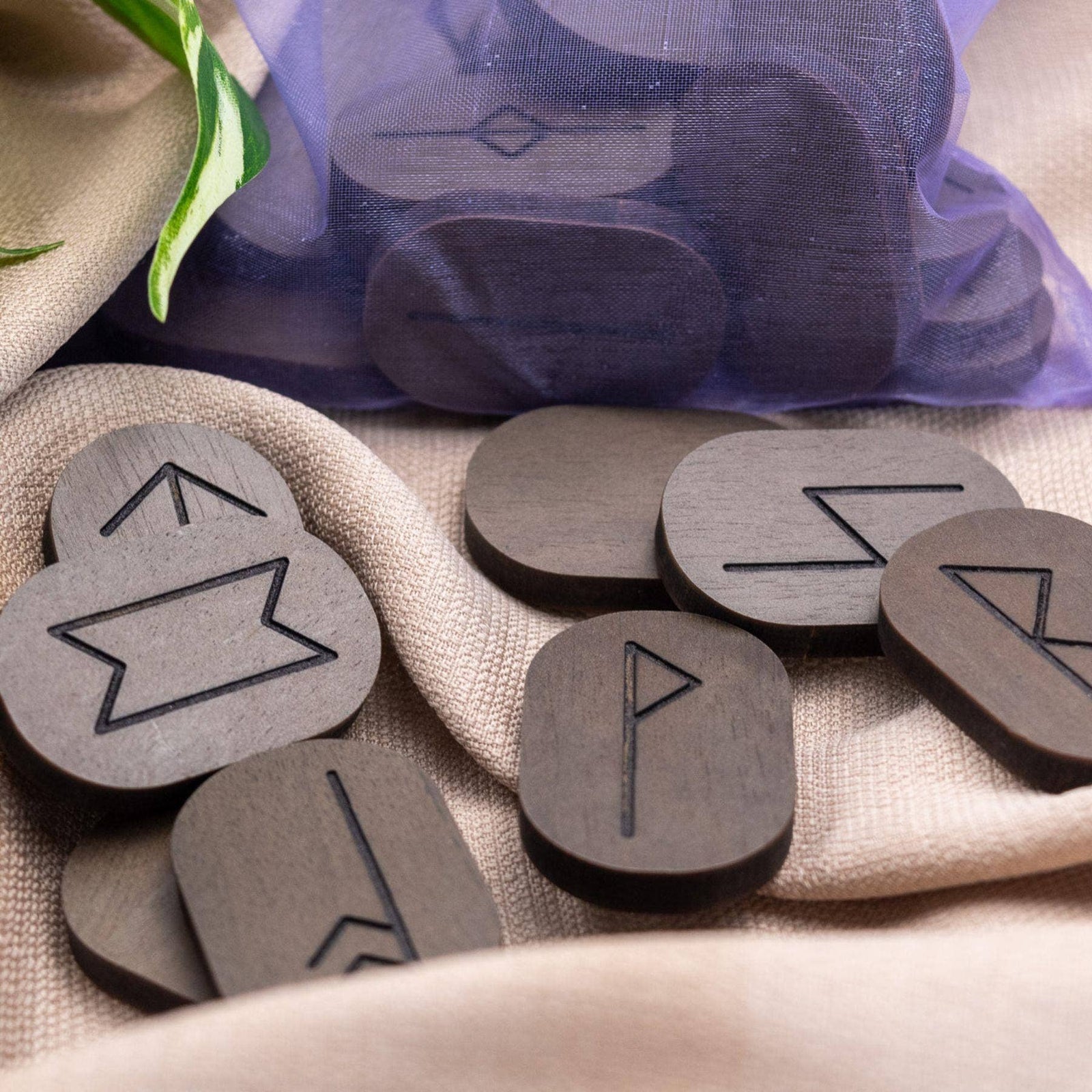 Wood Rune Tiles