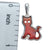 Cherry Amber Sterling Silver Cat Pendant