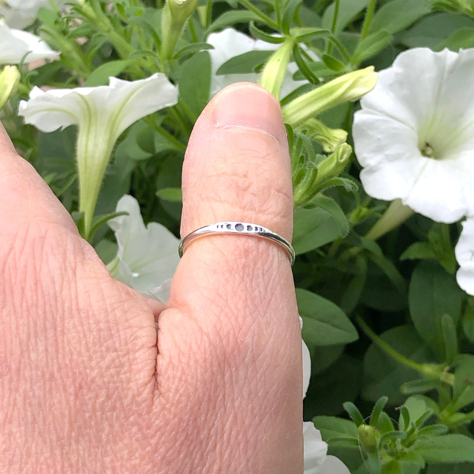Tiny Moon Phases Ring