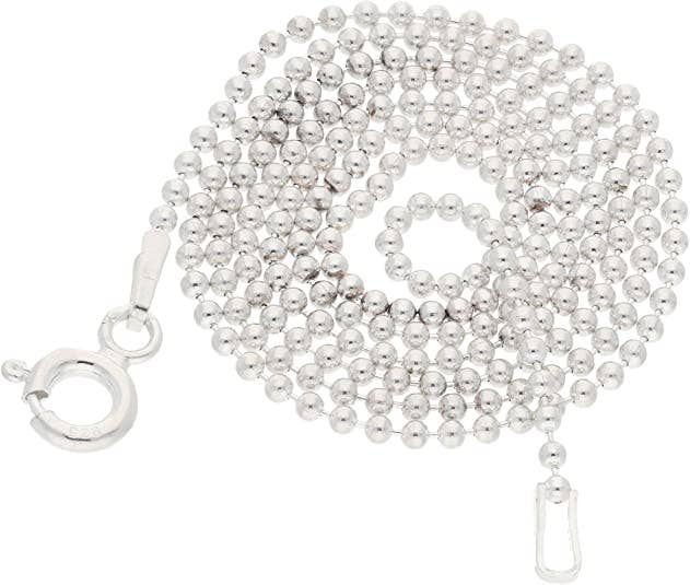 20" Sterling Ball Chain Necklace Made in Italy