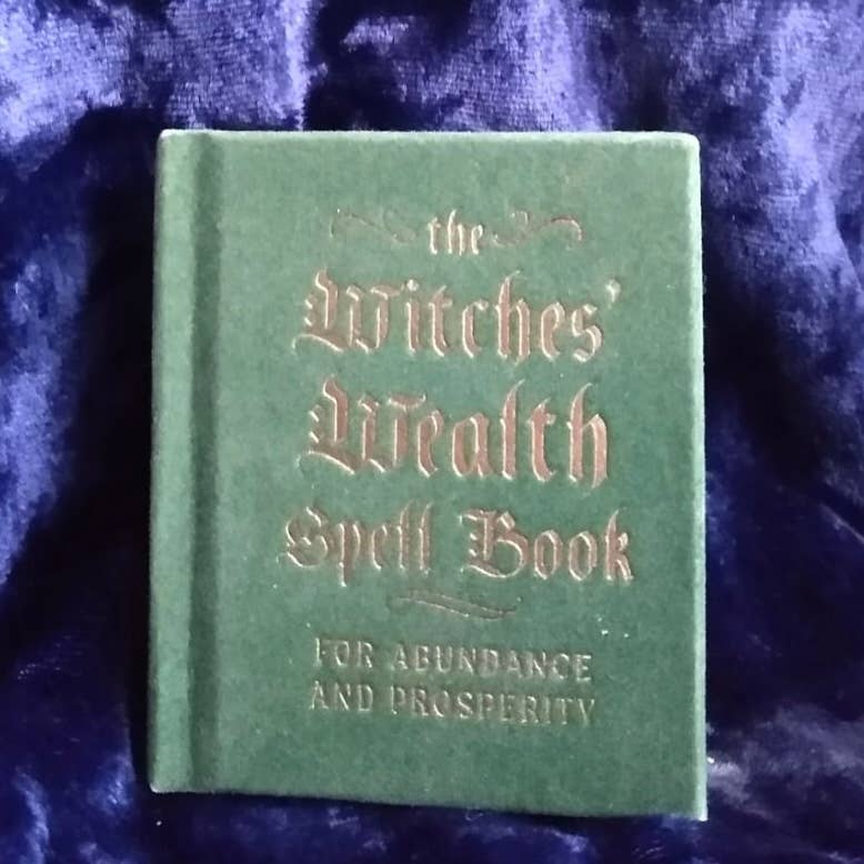 Witches’ Wealth Spell Book for Abundance and Prosperity (mini book)