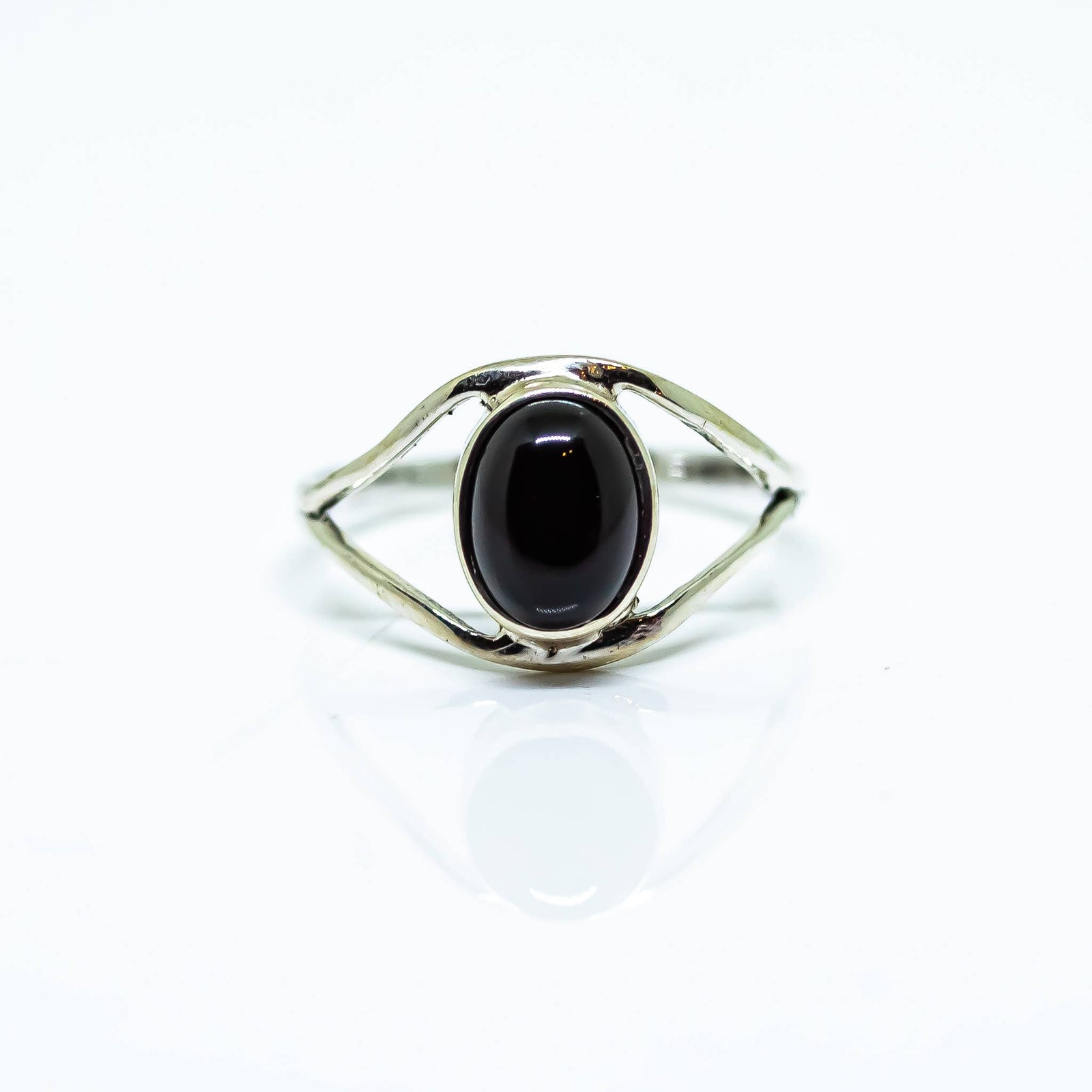 Black Obsidian Ring Sterling Silver 925
