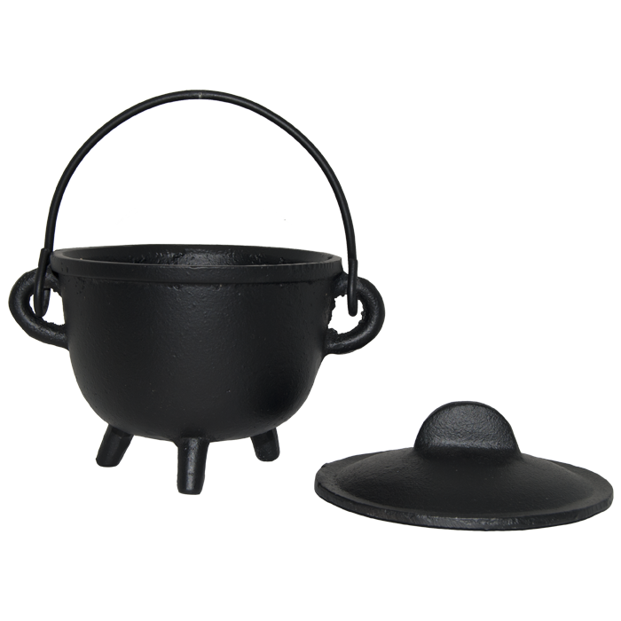 Cast Iron 4.5" Cauldrons with Lid