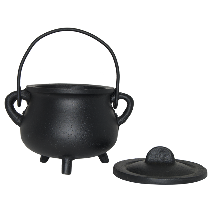 Cast Iron Pot Belly 4.5" Cauldrons with Lid