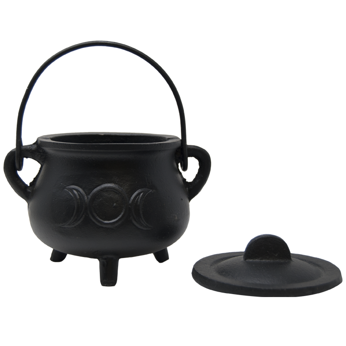Cast Iron Pot Belly 4.5" Cauldrons with Lid