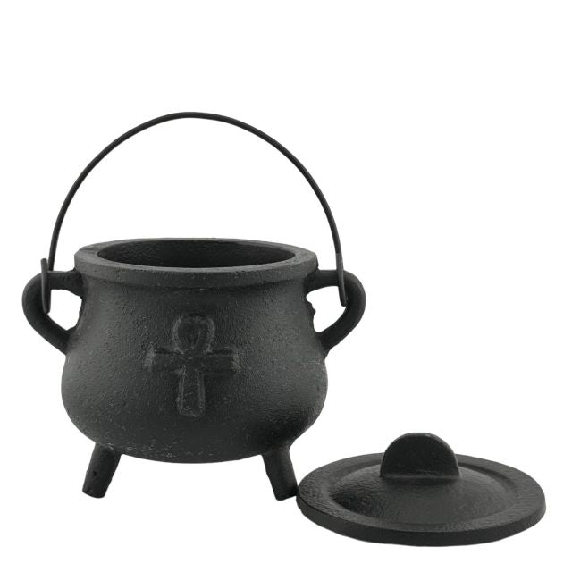 Cast Iron Pot Belly 4.5" Cauldrons with Lid
