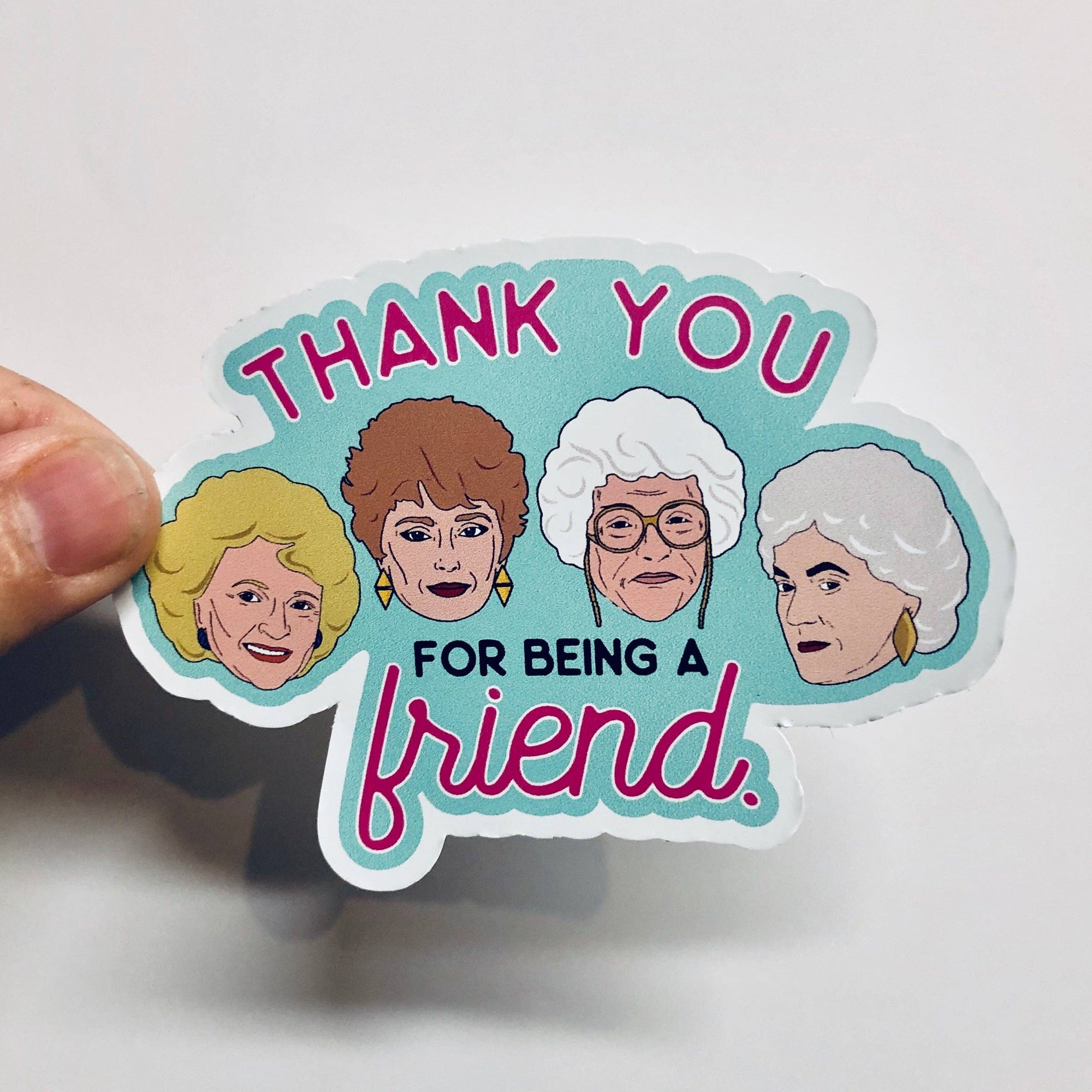 Golden Friendship vinyl sticker