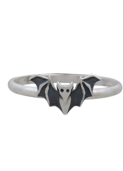 Sterling Silver Bat Ring