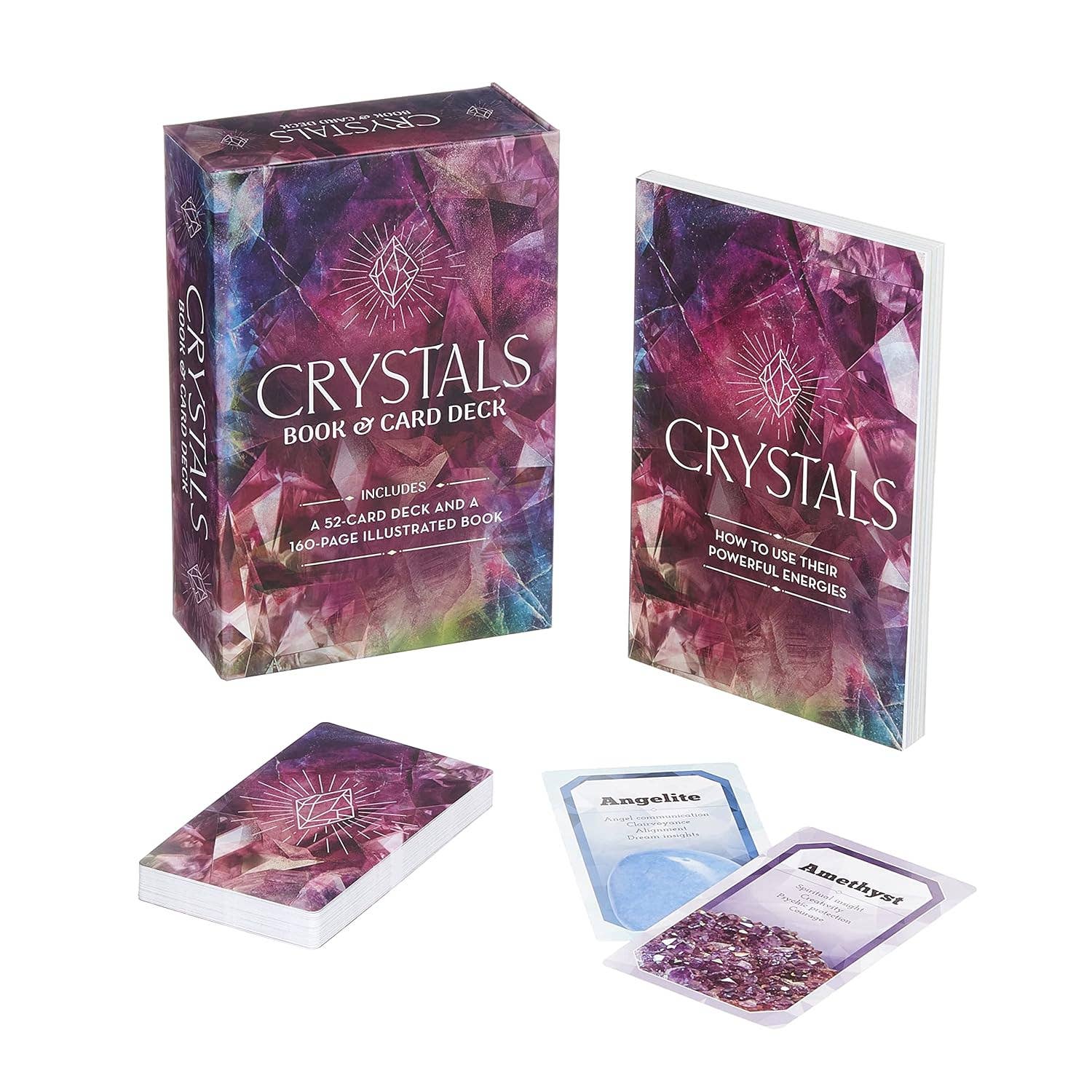Crystals Book & Card Deck: Includes a 52-Card Deck and ...