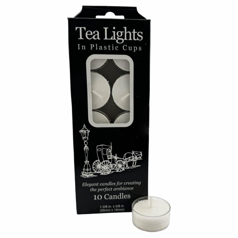 10 Pack White Tea Lights