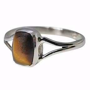 Tiger Eye Stone Sterling Silver Ring