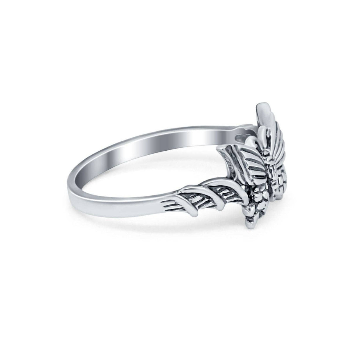 Sterling Silver Butterfly Ring Band
