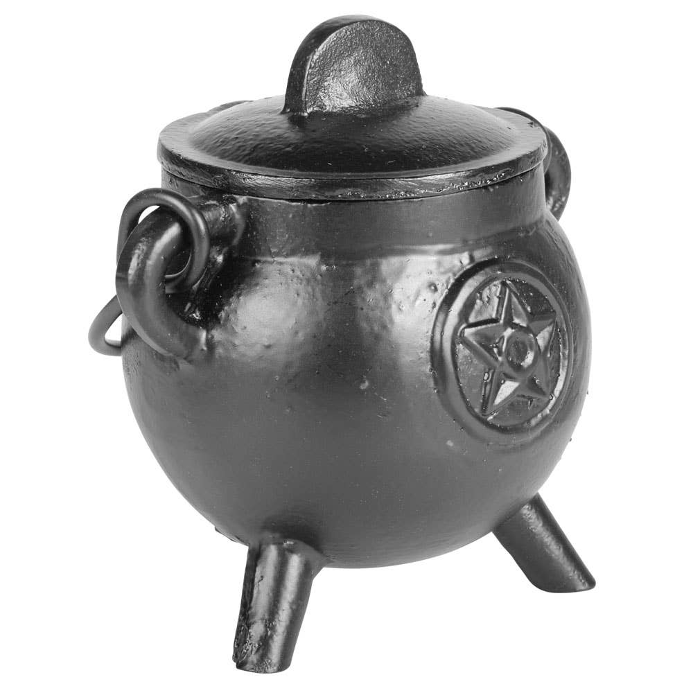 Cast Iron Cauldron Small Pentagram