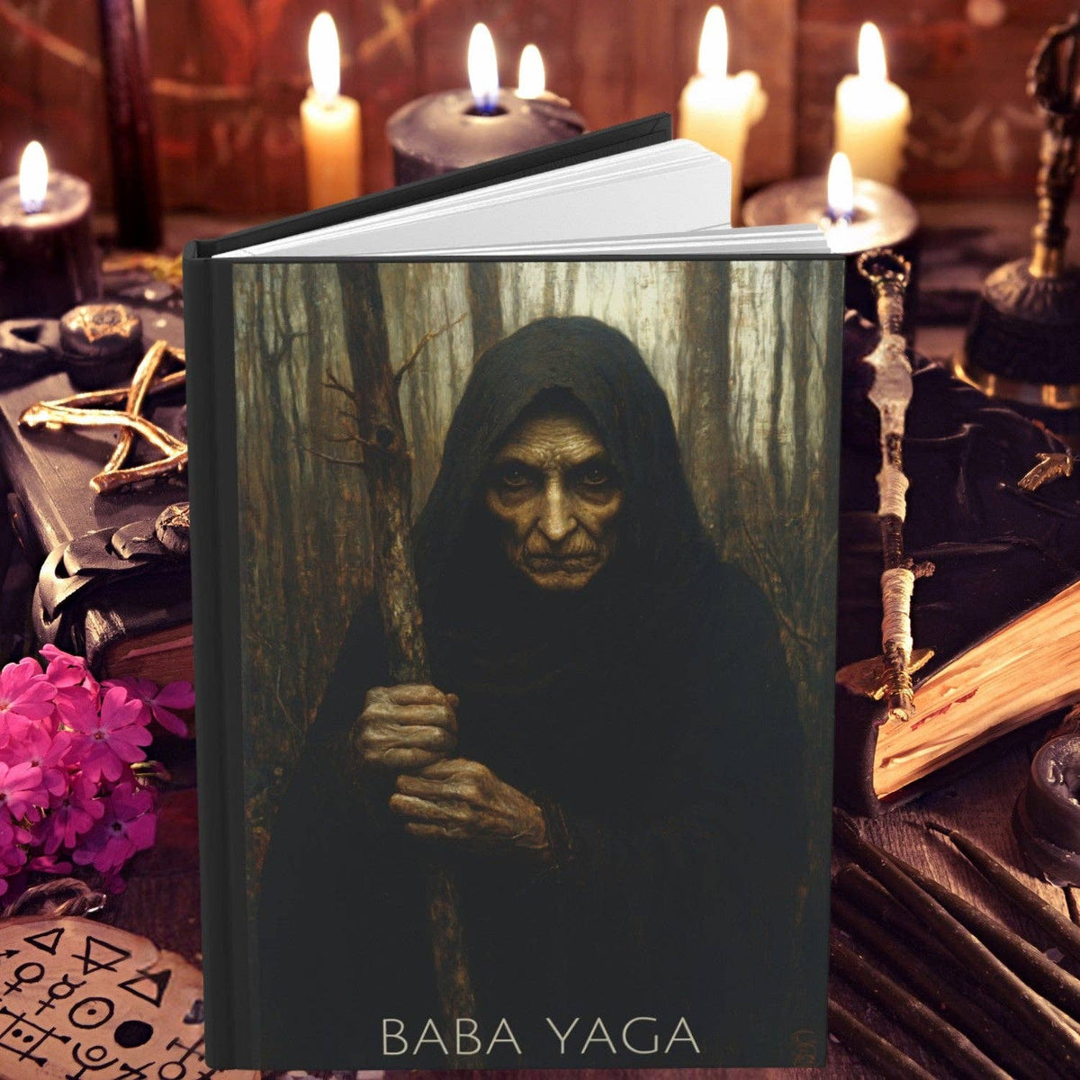 Baba Yaga Witch Goddess Hardcover Journal