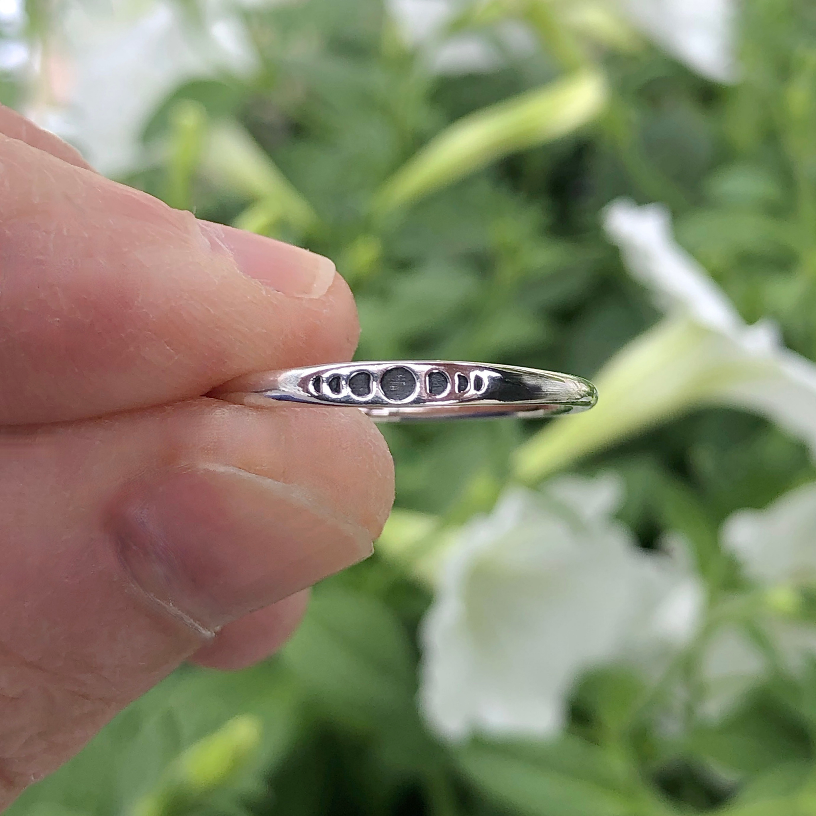 Tiny Moon Phases Ring