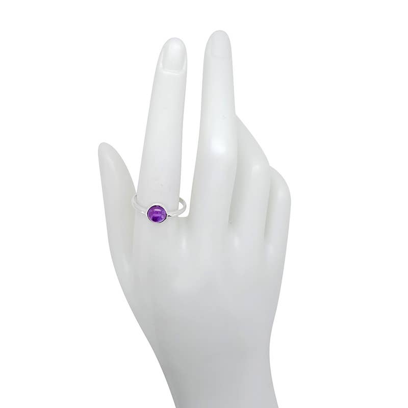Amethyst Sterling Silver Ring