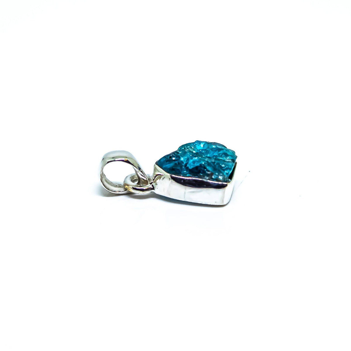 Apatite Freeform Sterling Silver Pendant