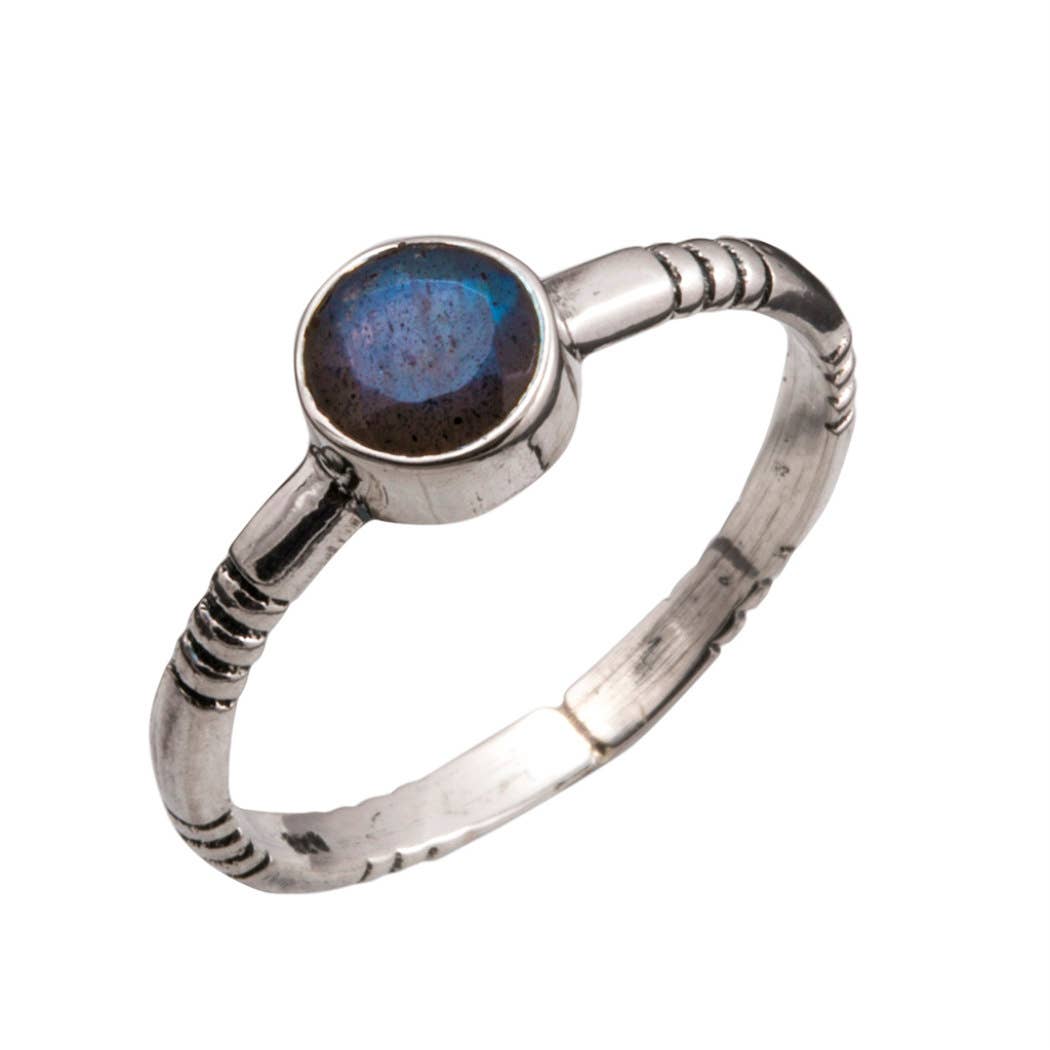 Solstice Labradorite Sterling Ring