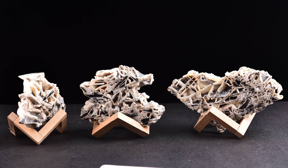 Natural Sphalerite Slice on Wooden Stand 15-20CM