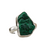 Rough Malachite Sterling Silver Ring