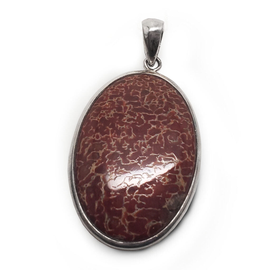 Dinosaur Fossil Sterling Silver Pendant